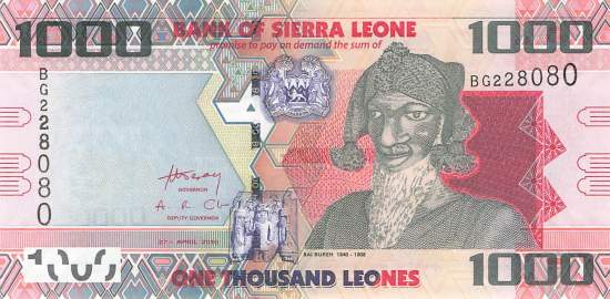 Sierra Leone p30a 1000 Leones 2010